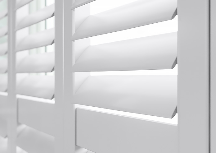 Bromley, Nimbus Grey - Cafe Style Plantation Shutter - Image 4